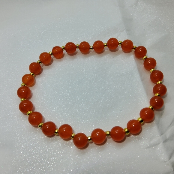 Tanzanian 14k Stretch Bead Bracelet - Picture 3 of 6